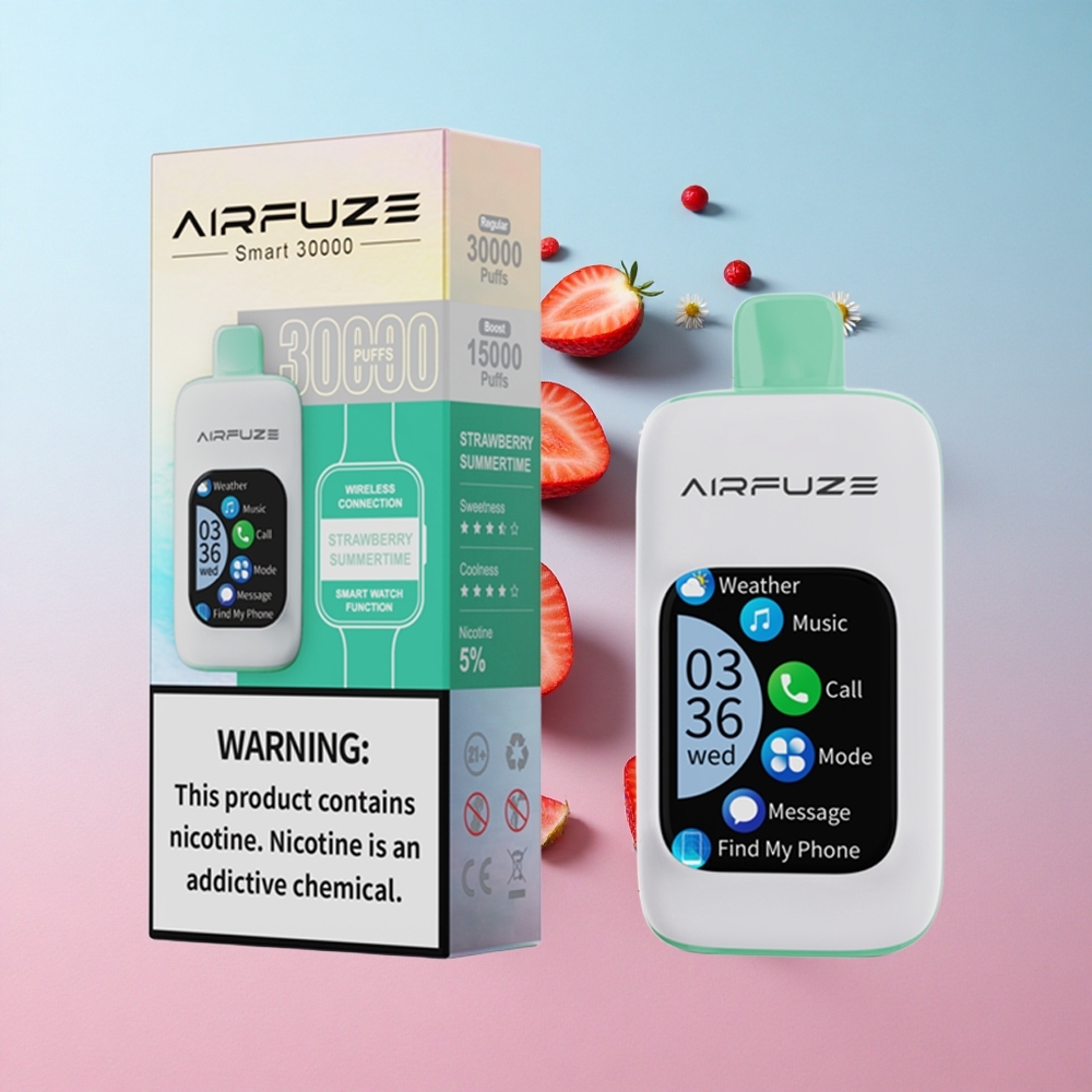 AirFuze Smart 30000 Puffs Disposable Jagoda Ljetno Doba s 900mAh Baterijom Croatia Vape Wholesale