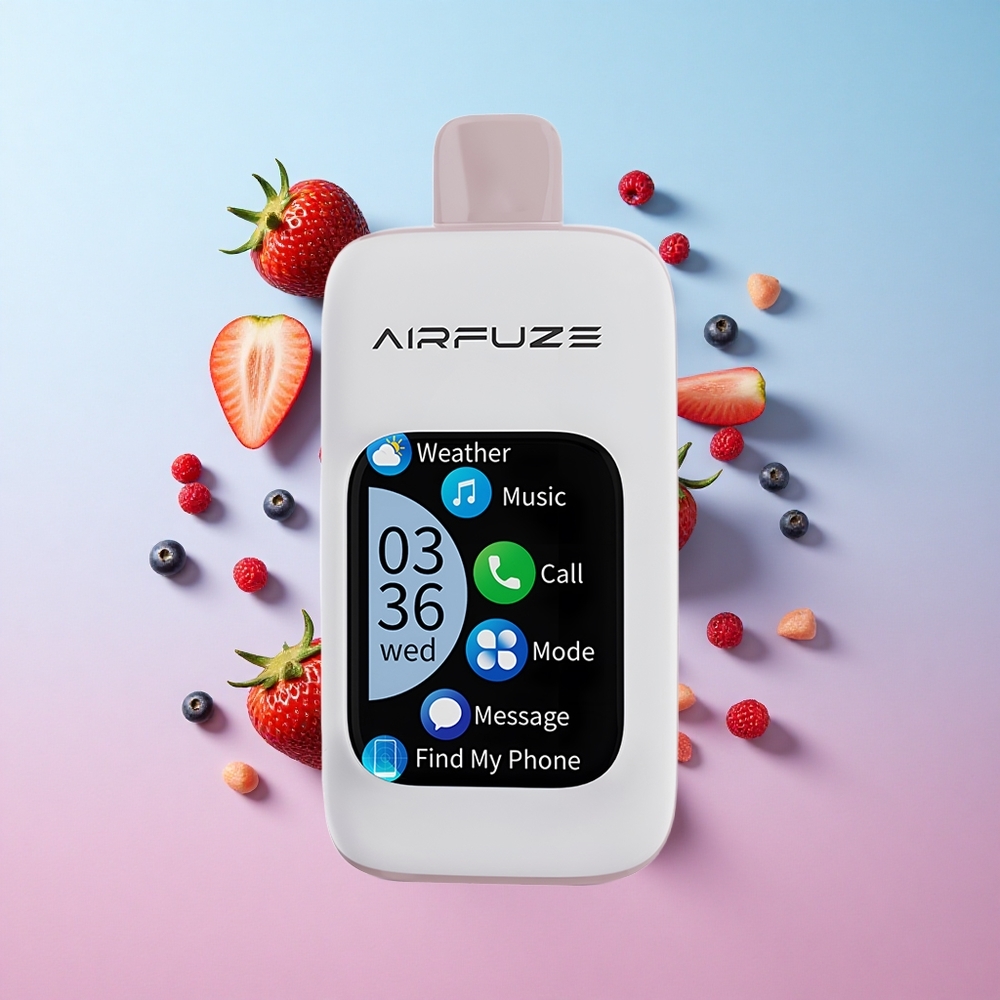 AirFuze Smart 30000 Puffs Jednokratna Vape Bobica Eksplozija 2.01" TFT ekran s osjetljivim dodirom Croatia Vape Wholesale