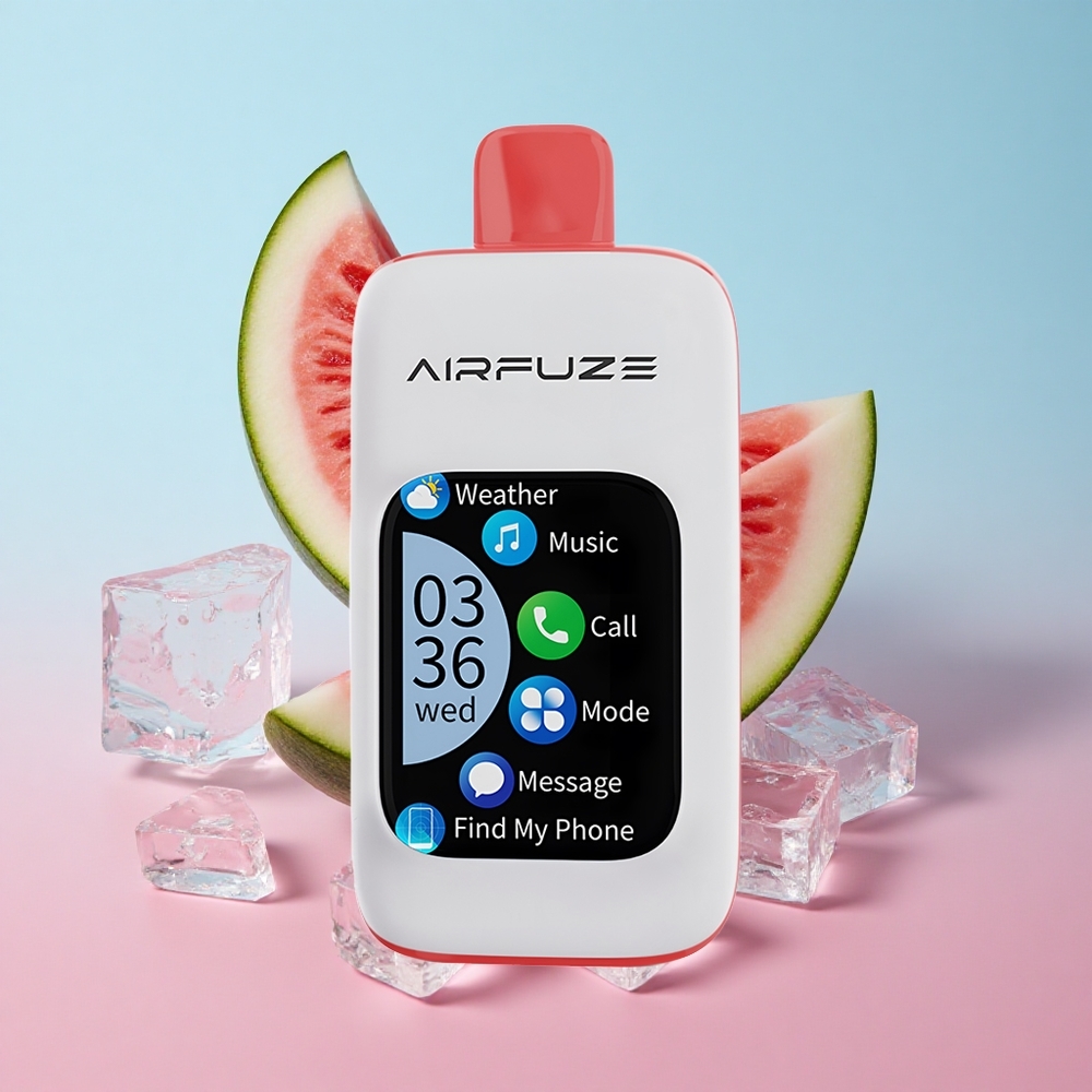 AirFuze Smart 30000 Puffs Jednokratna Vape Ledenica Lubenica 900mAh baterija Type-C punjenje Croatia Vape Wholesale