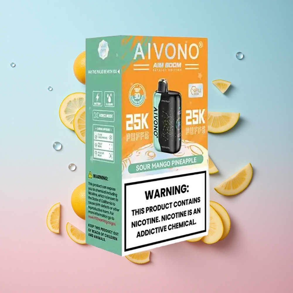 Aivono AIM BOOM 25000 Puffs Kiselo Mango Ananas 28ml Kapacitet E-Tekućine Croatia Vape Wholesale