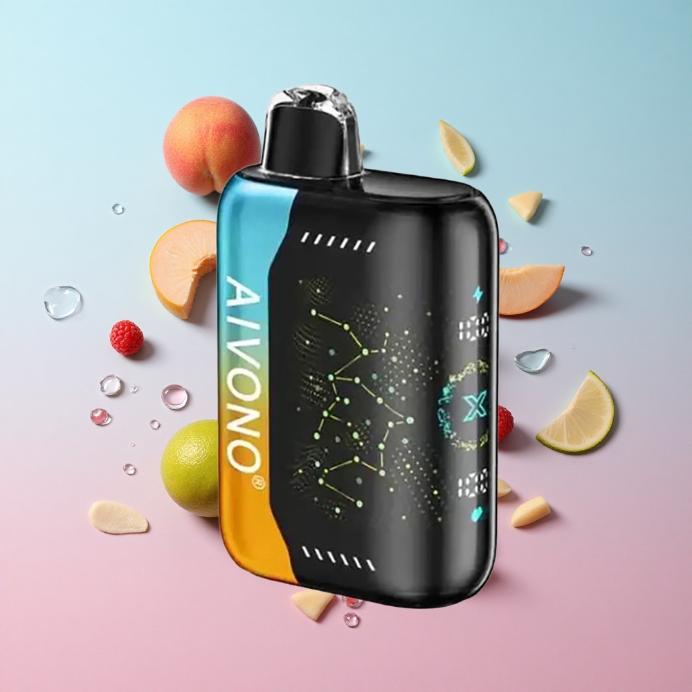 Aivono AIM BOOM 25000 Puffs Malina Breskva Limeta 28ml Kapacitet Tekućine Croatia Vape Wholesale