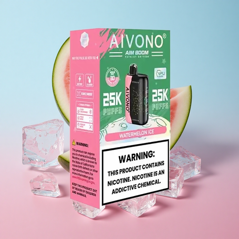 Aivono AIM BOOM 25000 Puffs Vodenični Led 650mAh Baterija Croatia Vape Wholesale