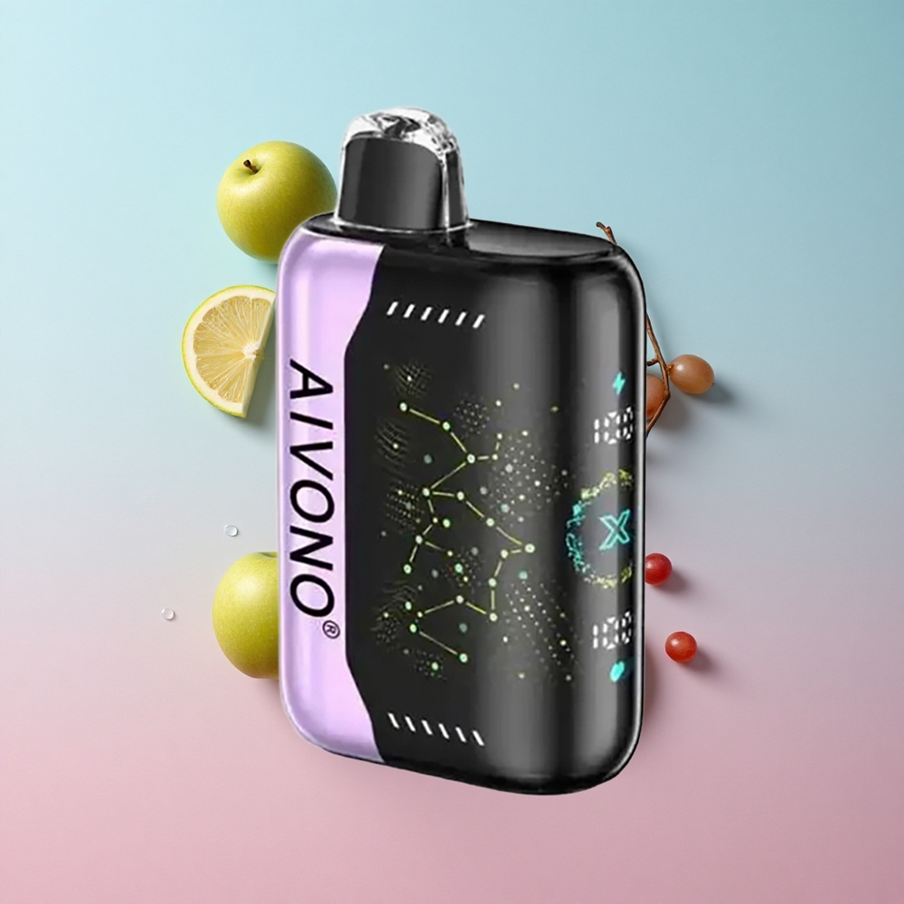 Aivono AIM BOOM 25000 Puffs Zelena Jabuka Grožđe 28ml Kapacitet Tekućine Croatia Vape Wholesale