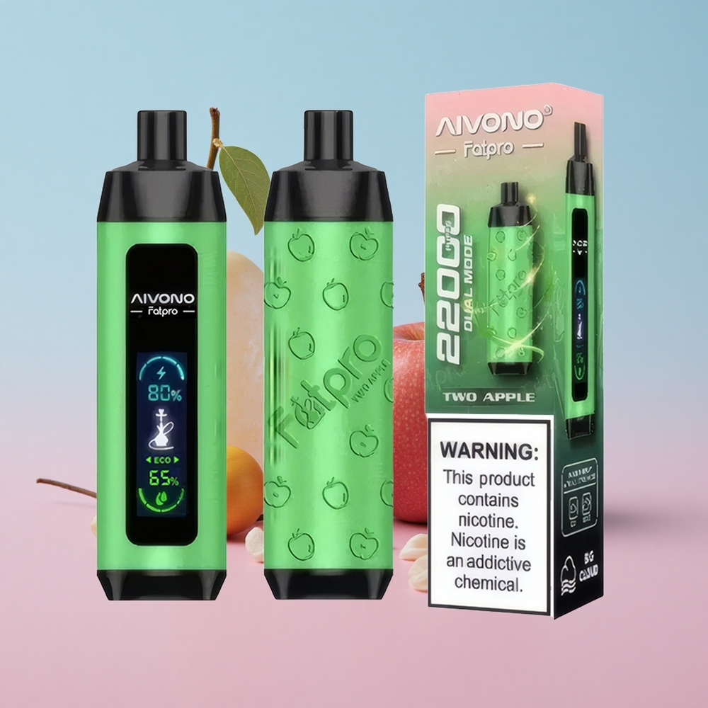 Aivono AIM FATPRO 22000 Puffs Dvije Jabuke 28ml E-tekućina 0.6 ohm Mesh Coil Croatia Vape Wholesale