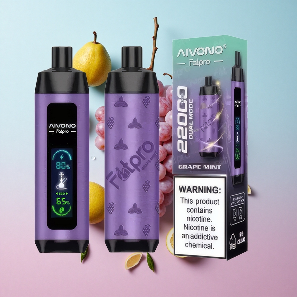 Aivono AIM FATPRO 22000 Puffs Grožđe Meta 28ml E-tekućina Croatia Vape Wholesale