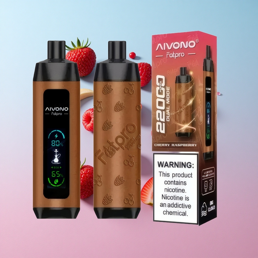 Aivono AIM FATPRO 22000 Puffs Trešnja Malina 28ml E-tekućina 600mAh Punjiva Croatia Vape Wholesale