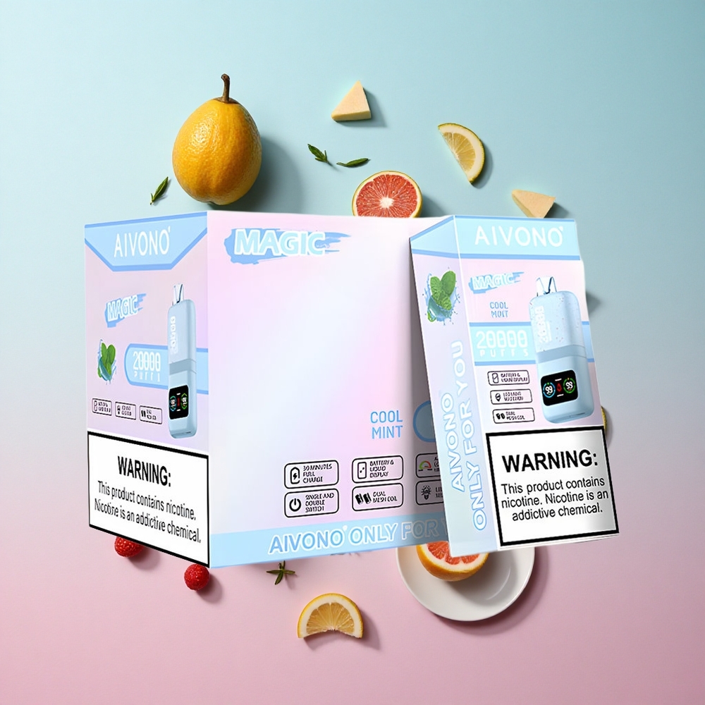 Aivono AIM MAGIC 20000 Puffs Cool Mint 26ml E-tekućina Dual Mesh Coils Croatia Vape Wholesale