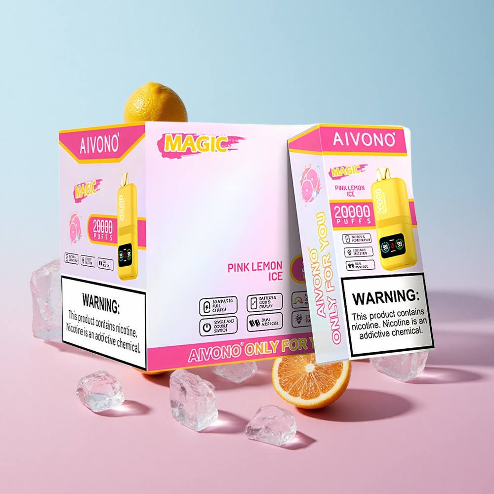 Aivono AIM MAGIC 20000 Puffs Ružičasti Limun Led 26ml E-tekućina Dual Mesh Coils Croatia Vape Wholesale