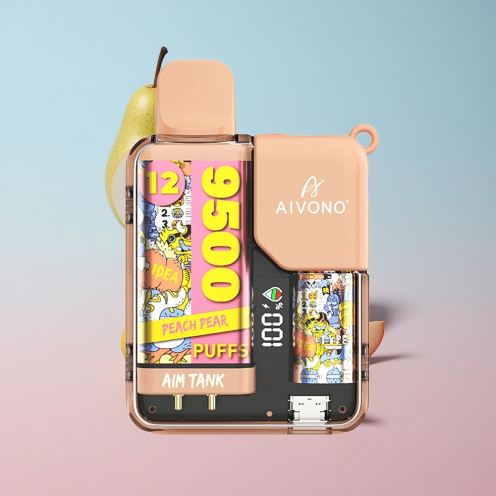 Aivono AIM-TANK 9500 Puffs Breskva Kruška 18ml Kapacitet Tekućine Croatia Vape Wholesale