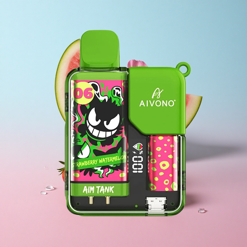 Aivono AIM-TANK 9500 Puffs Jagoda Lubenica 18ml Kapacitet Tekućine Croatia Vape Wholesale