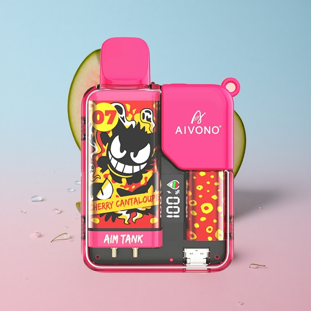 Aivono AIM-TANK 9500 Puffs Trešnja Dinja 18ml Kapacitet Tekućine 650mAh Baterija Croatia Vape Wholesale