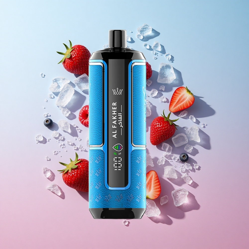 Al Fakher Crown Bar 15K Hypermax Jednokratna Vape Kit Jagoda Led 15000 Puffs Croatia Vape Wholesale