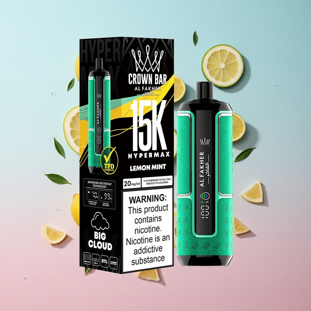 Al Fakher Crown Bar 15K Limeta i Metvica Croatia Vape Wholesale
