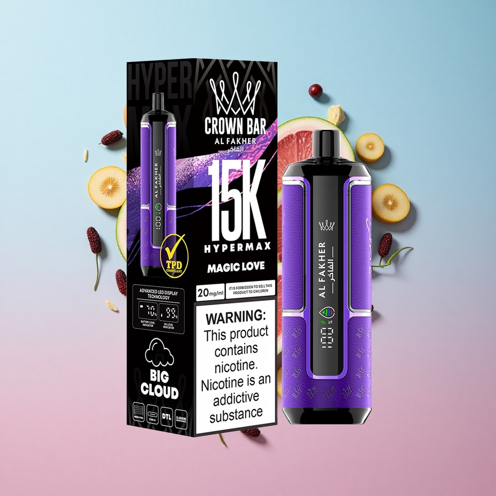 Al Fakher Crown Bar Hypermax 15K Magic Love (22ml, 15000 Puffova) Croatia Vape Wholesale