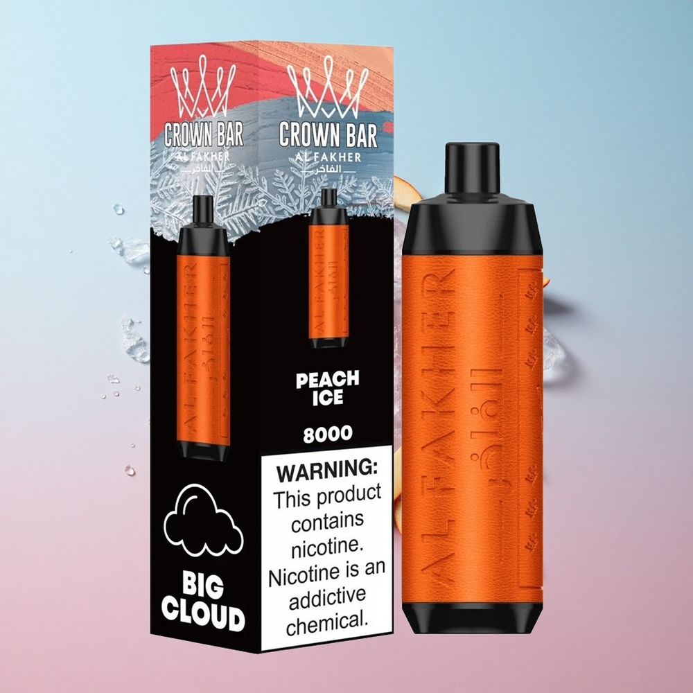 Al Fakher Crown Bar 8000 Crystal Brestvo Led 18ml e-Tekućina Kapacitet Croatia Vape Wholesale