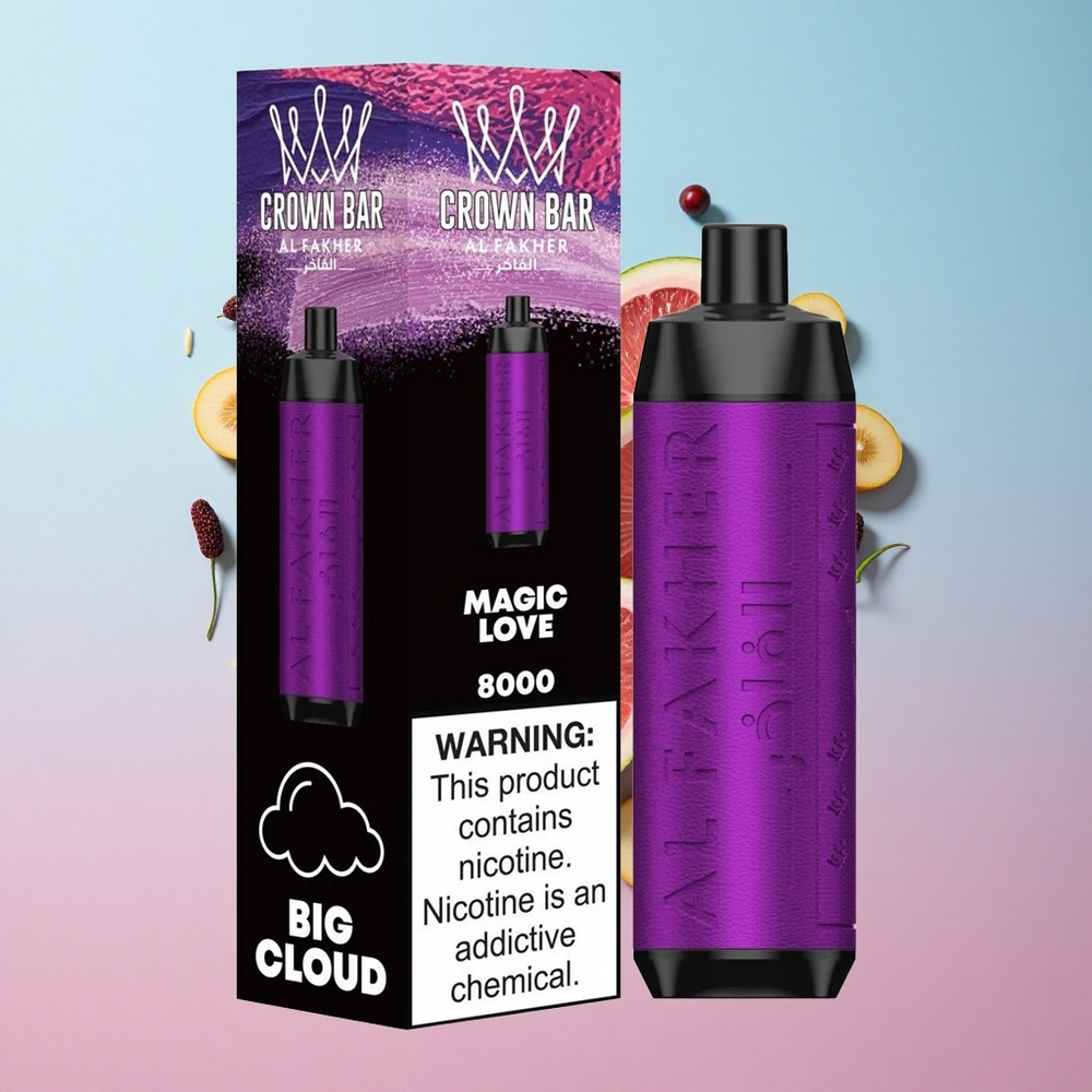 Al Fakher Crown Bar 8000 Čarolija Ljubavi Jednokratna Vape Croatia Vape Wholesale