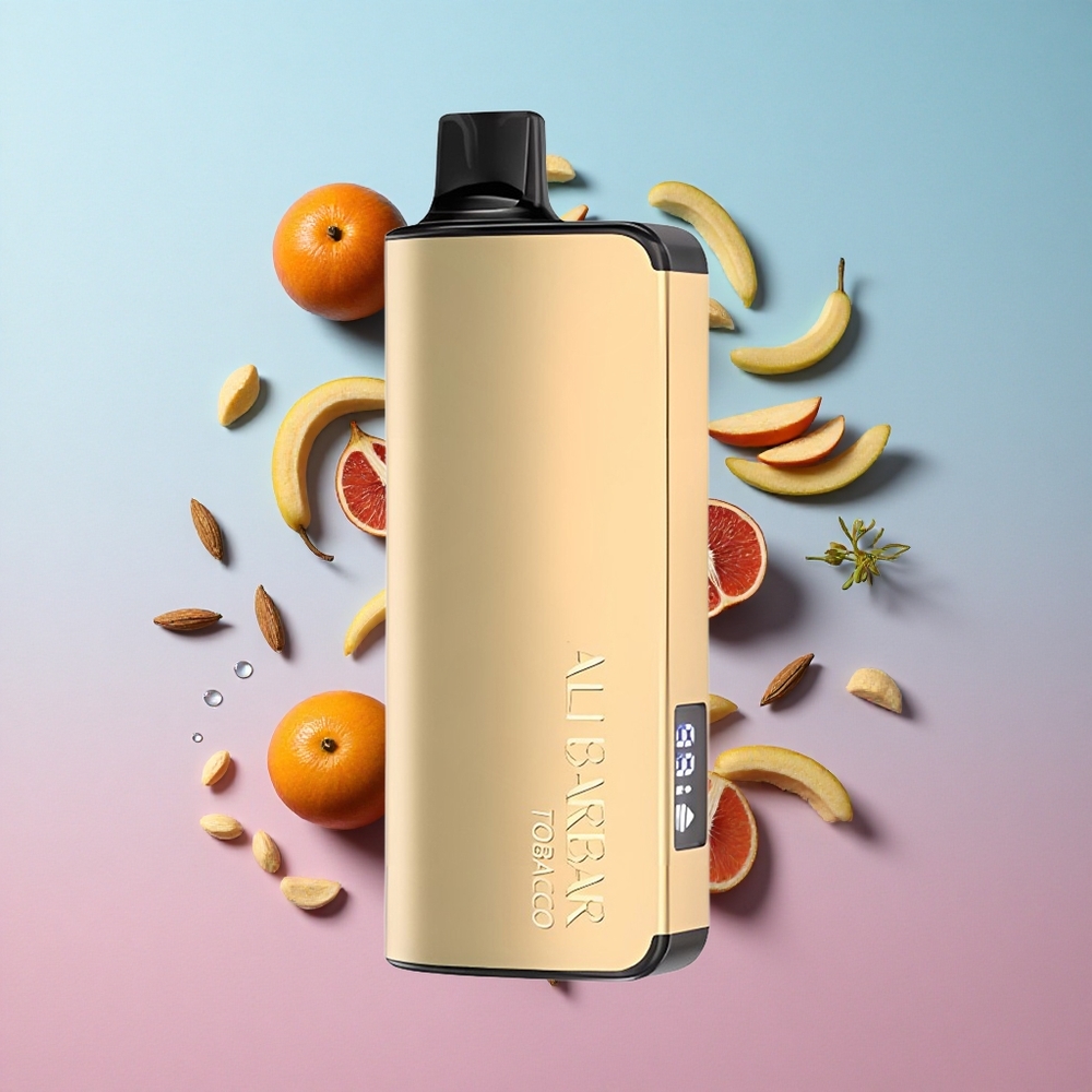 Alibarbar Ingot 9000 Puffs Dušanski Aroma 22ml Kapacitet e-tekućine LED Display Croatia Vape Wholesale