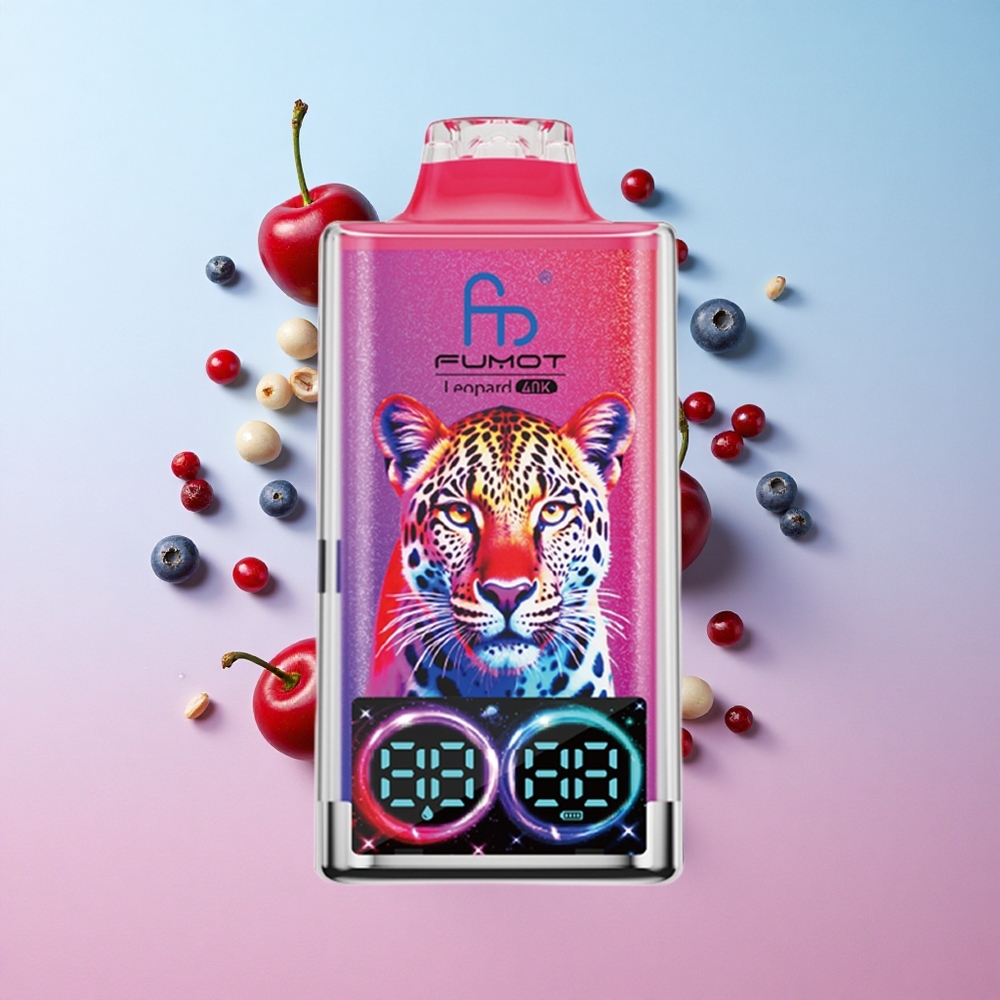 Fumot Leopard 40K Puffs Borova Trešnja Brusnica Dual Mesh Croatia Vape Wholesale