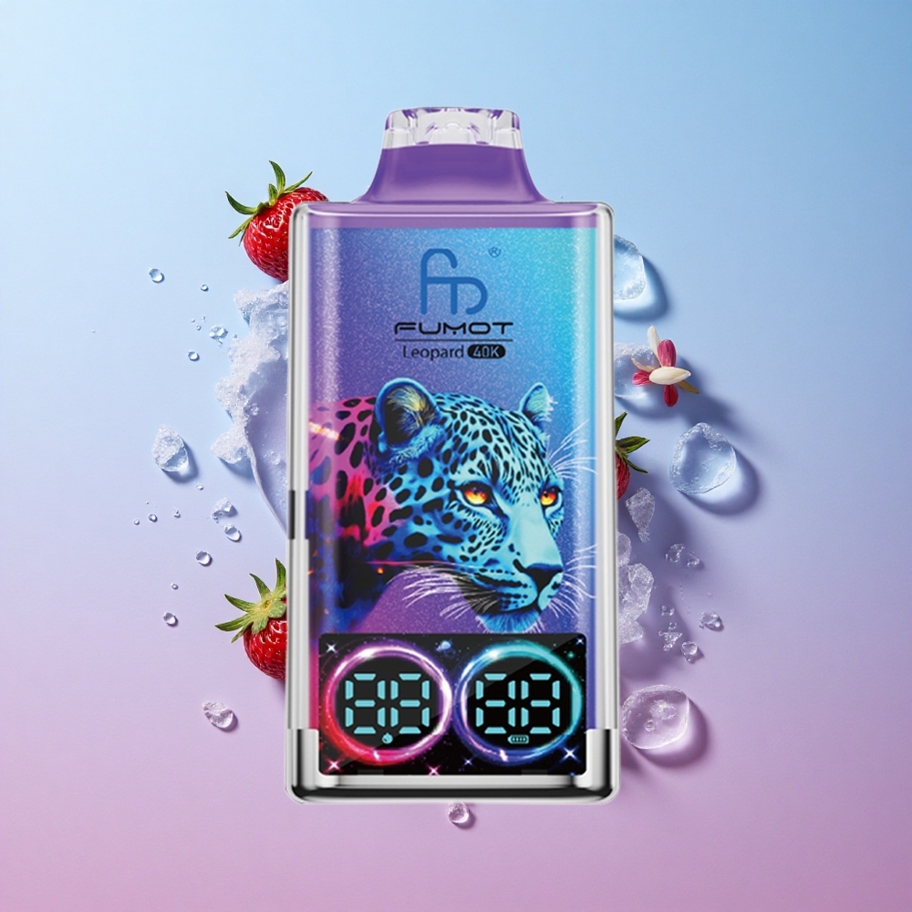 Fumot Leopard 40K Puffs Jednokratna Vape Borovnica na Ledu Dual Mesh Croatia Vape Wholesale