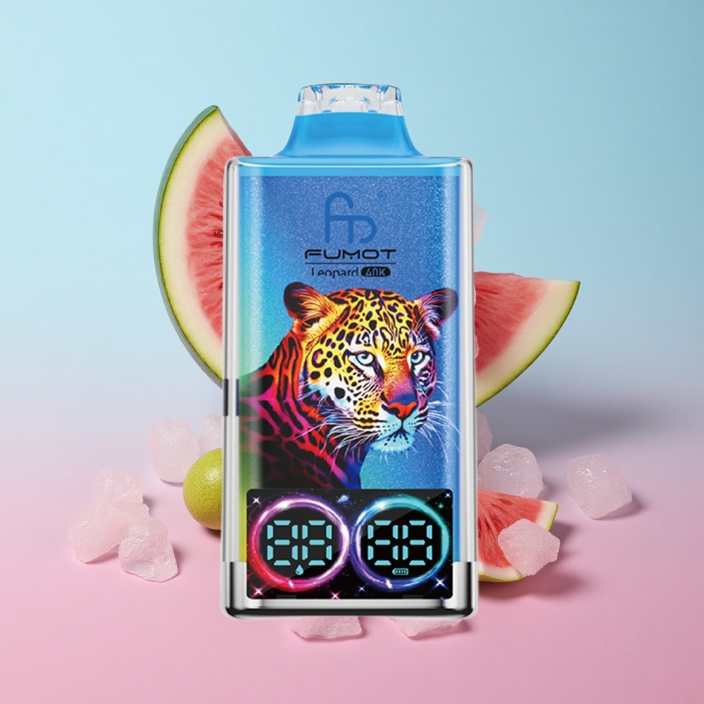 Fumot Leopard 40K Puffs Jednokratna Vape Lubenica Bubblegum Dual Mesh Croatia Vape Wholesale