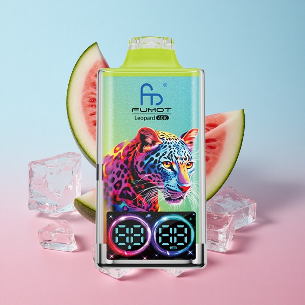 Fumot Leopard 40K Puffs Jednokratna Vape Lubenica Led 0%, 2%, 3%, 5% Nikotina Dual Mesh Croatia Vape Wholesale
