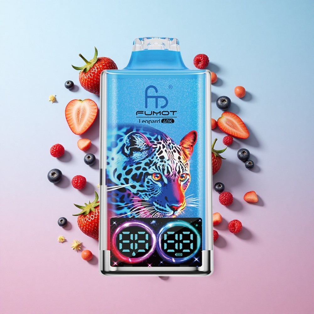 Fumot Leopard 40K Puffs Jednokratna Vape Mješavina Bobica Dual Mesh Croatia Vape Wholesale