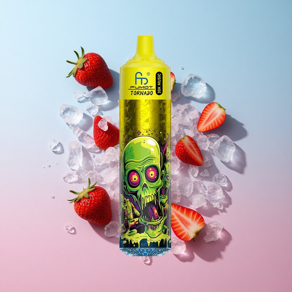 Fumot RandM Tornado 30000 Puffs Aroma Jagoda Led LED ekran Croatia Vape Wholesale