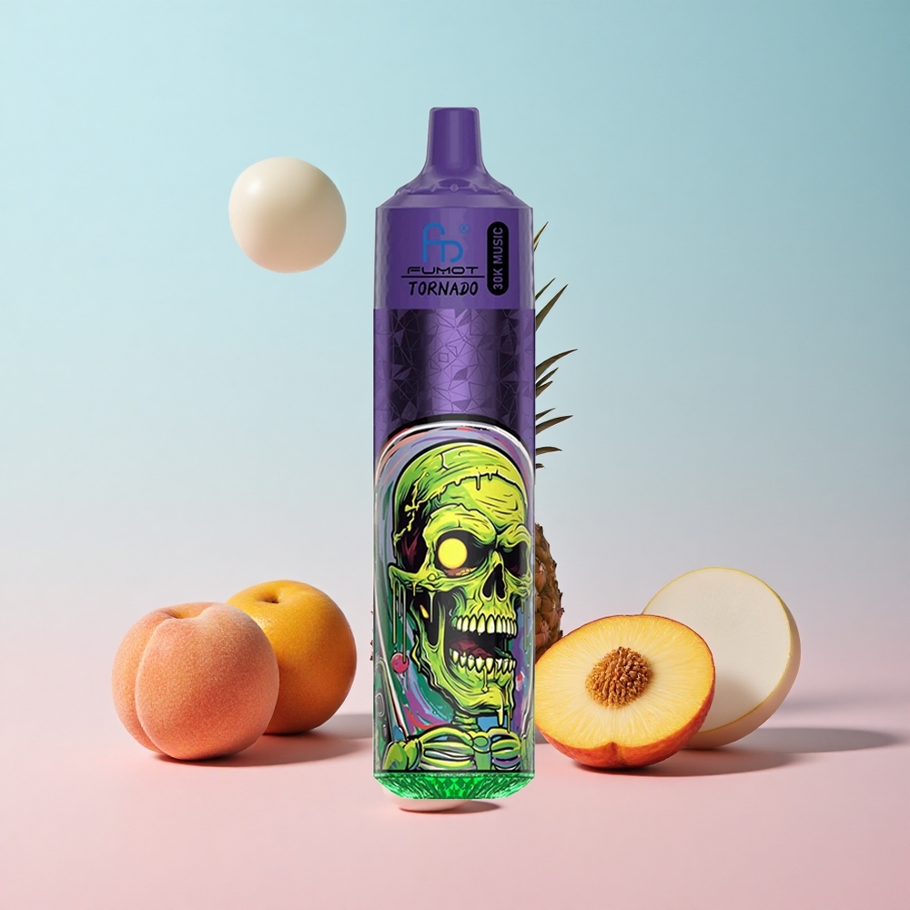 Fumot RandM Tornado 30000 Puffs Breskva Mango Ananas 30mL LED display Croatia Vape Wholesale