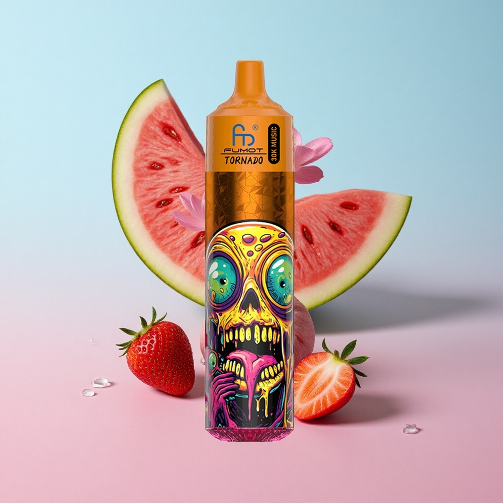Fumot RandM Tornado 30000 Puffs Jagoda Lubenica 30mL LED Croatia Vape Wholesale