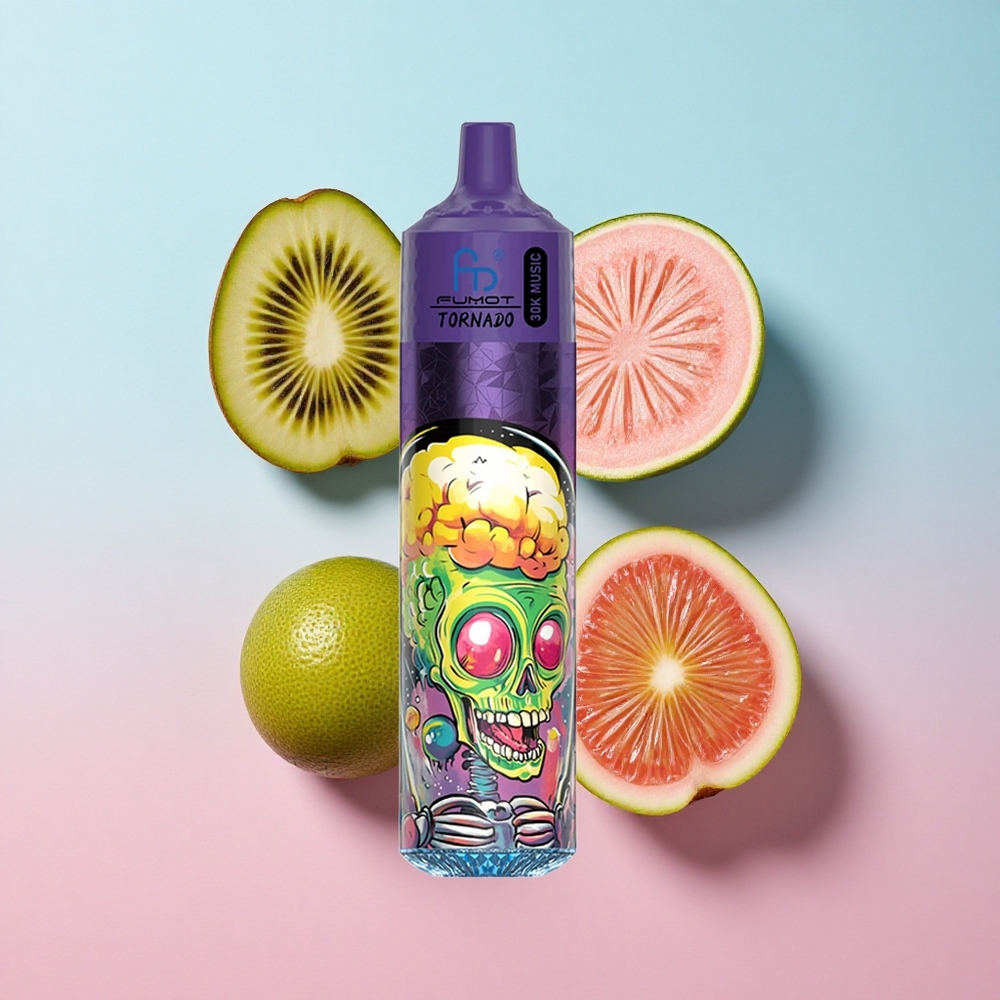 Fumot RandM Tornado 30000 Puffs Jednokratna Vape Kajkica Pasiflora Guava 30mL LED Croatia Vape Wholesale