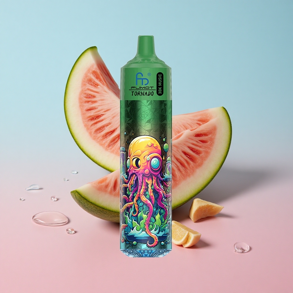 Fumot RandM Tornado 30000 Puffs Lubenica Dinja 30mL LED Croatia Vape Wholesale