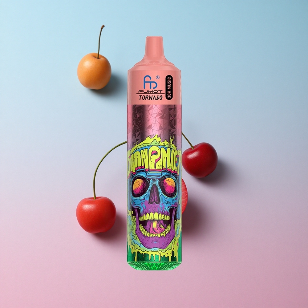 Fumot RandM Tornado 30000 Puffs Triple Trešnja 30mL LED Display Croatia Vape Wholesale