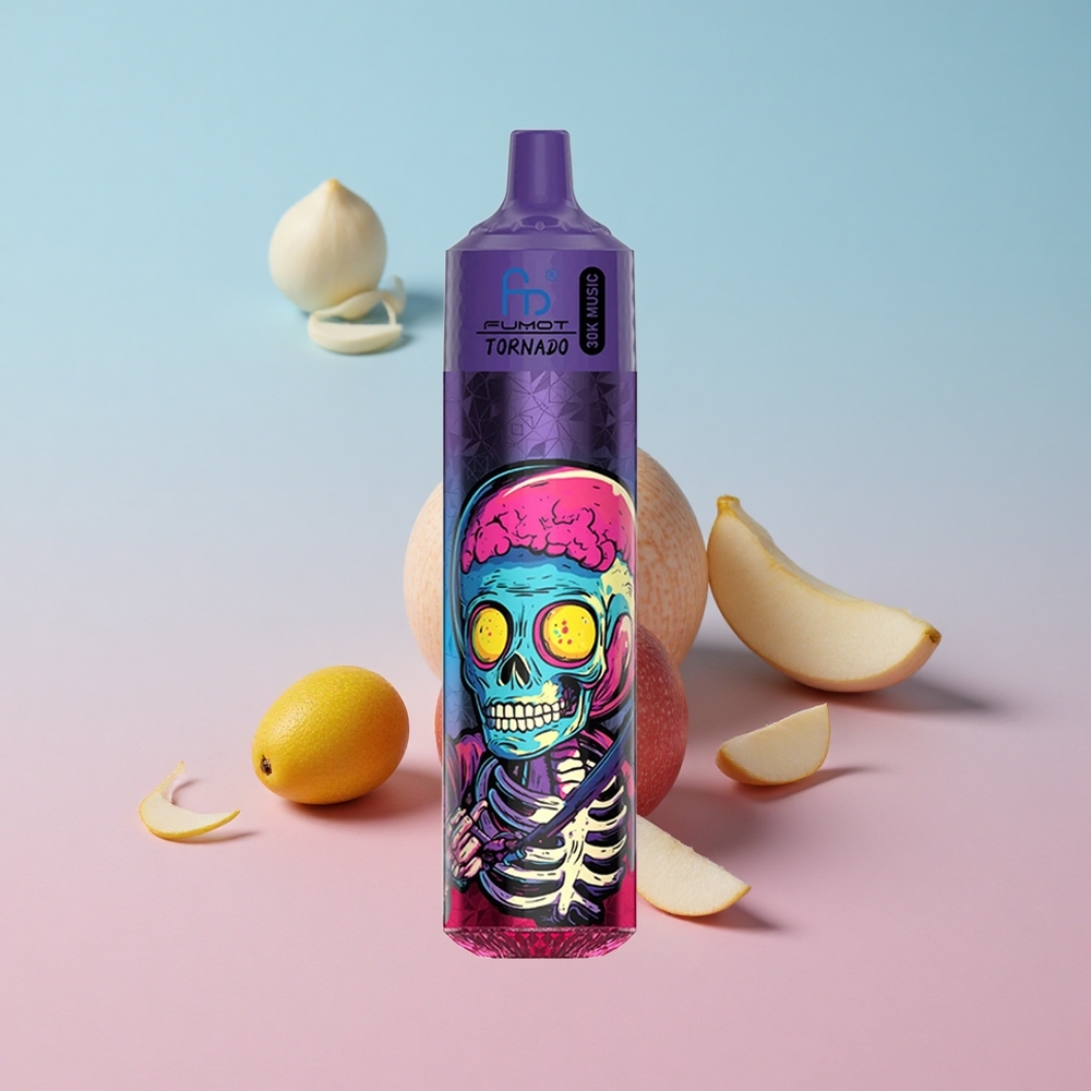 Fumot RandM Tornado 30000 Puffs Trojna Jabuka 30mL Kapacitet 2%/5% Nikotina LED Display Croatia Vape Wholesale