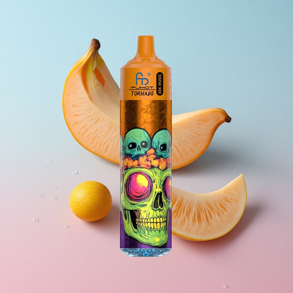 Fumot RandM Tornado 30000 Puffs Trostruki Mango 30mL LED Display Croatia Vape Wholesale
