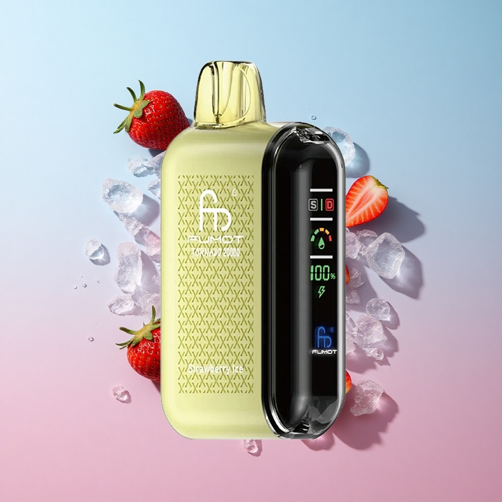 Fumot Tornado 20000 Puffs Dual Mesh Coil Jagoda Led Croatia Vape Wholesale