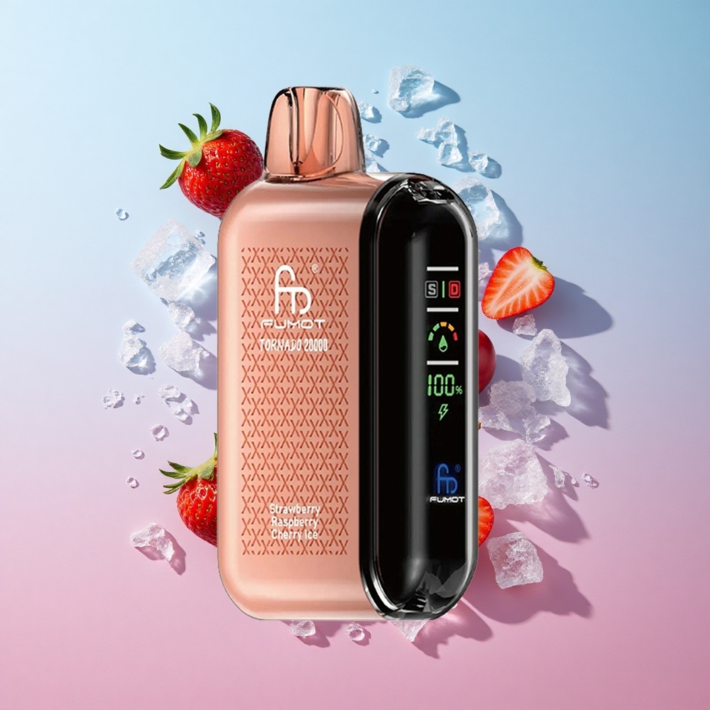 Fumot Tornado 20000 Puffs Jagoda Malina Trešnja Led Dual Mesh Coil Croatia Vape Wholesale