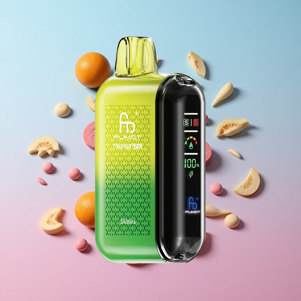 Fumot Tornado 20000 Puffs Jednokratna Vape Skittles (20ml Kapacitet Tekutine) Croatia Vape Wholesale