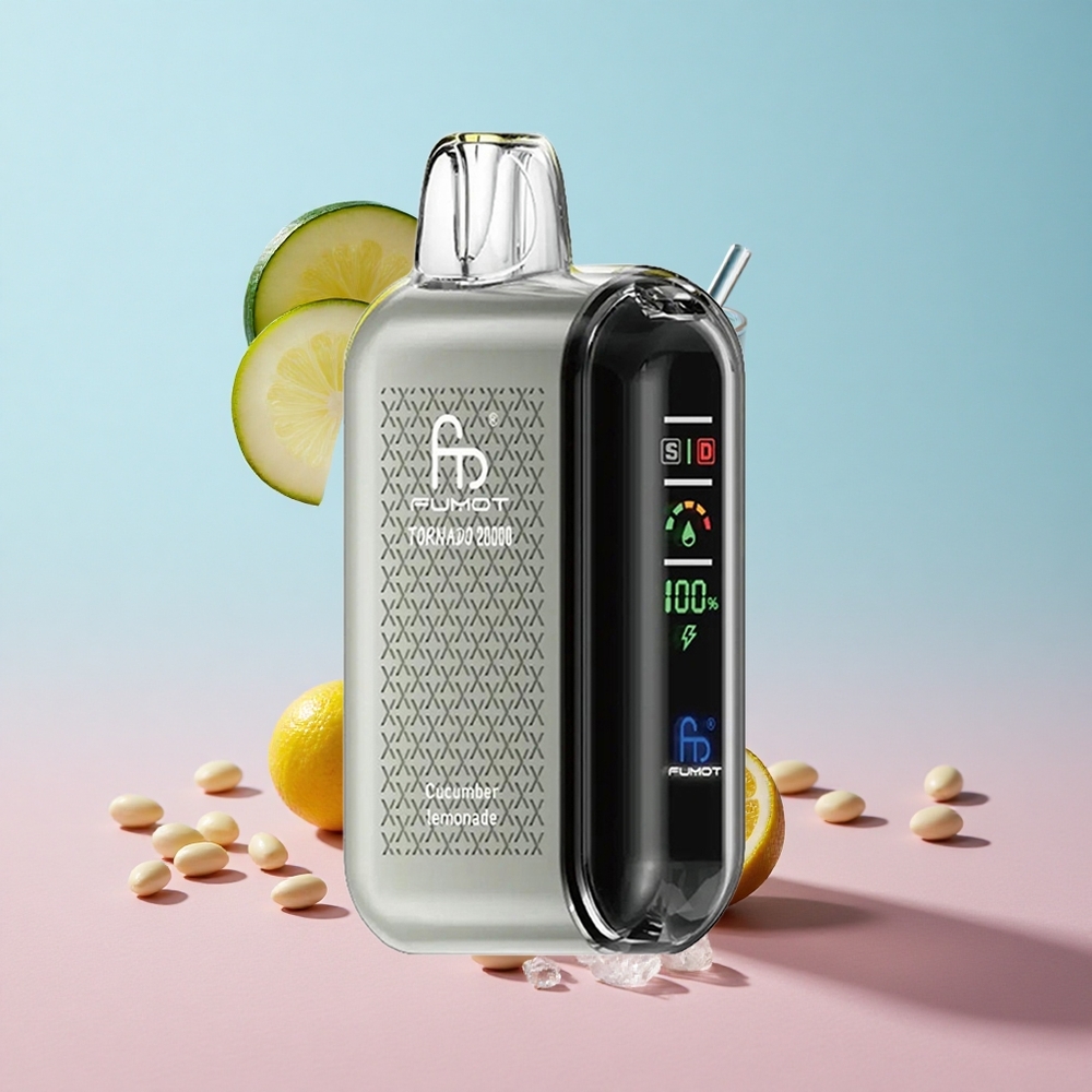 Fumot Tornado 20000 Puffs Krastavac Limunada Dual Mesh Coil Croatia Vape Wholesale