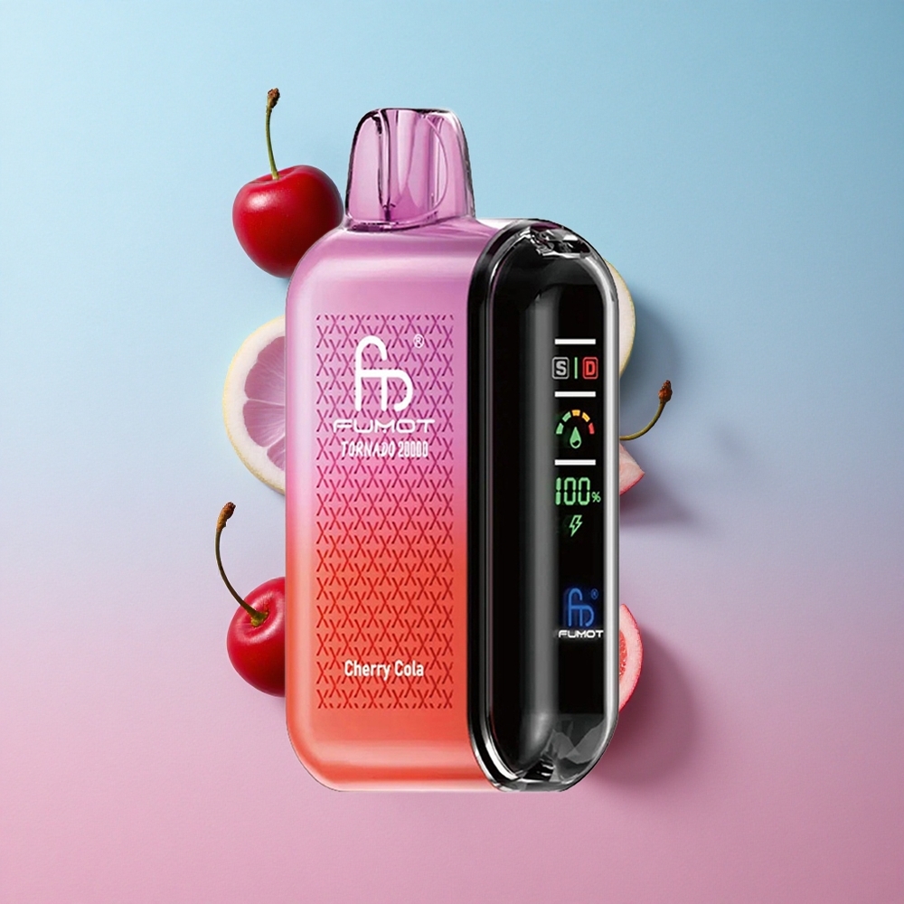 Fumot Tornado 20000 Puffs Trešnja Kola Dual Mesh Coil Croatia Vape Wholesale