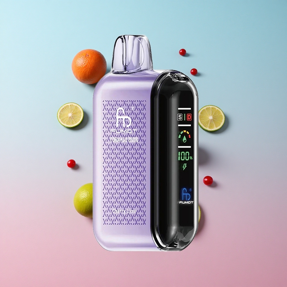Fumot Tornado 20000 Puffs Trešnja Limeta Dual Mesh Coil Croatia Vape Wholesale