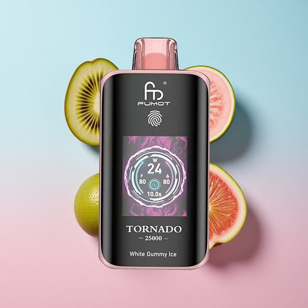 Fumot Tornado 25000 Puffs Jednokratna Vape Kivi Marakuja Guava 20ml Punjeni E-tekućina Croatia Vape Wholesale
