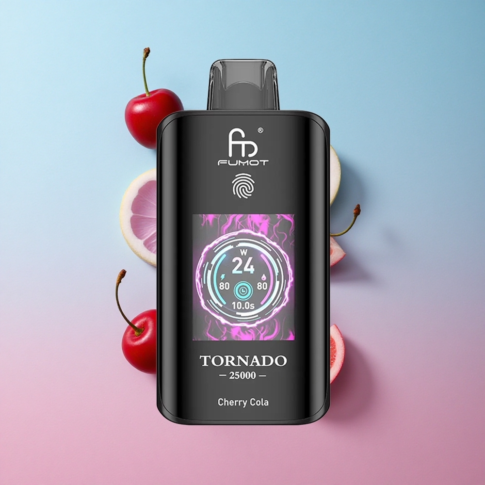 Fumot Tornado 25000 Puffs Trešnja Kola 20ml Pre-filled E-liquid Croatia Vape Wholesale