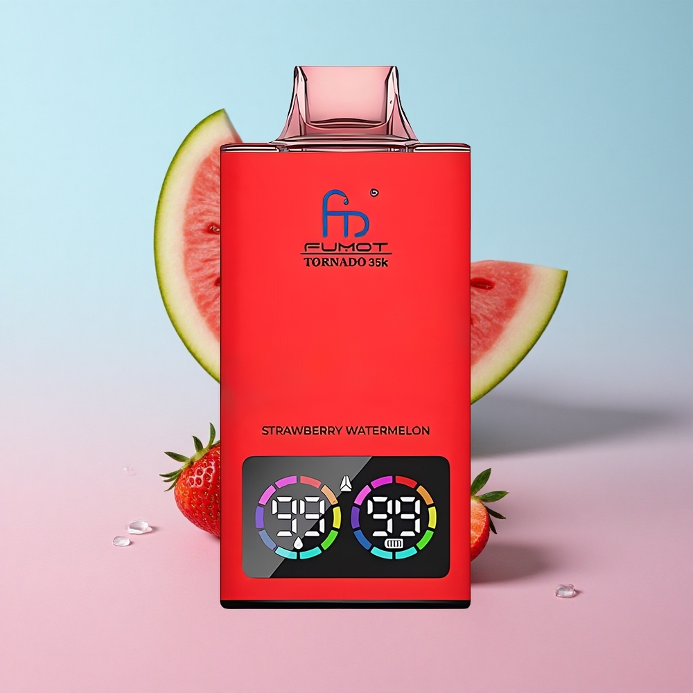 Fumot Tornado 35000 Jednokratna Vape Jagoda Lubenica Dual Mesh Coil Croatia Vape Wholesale