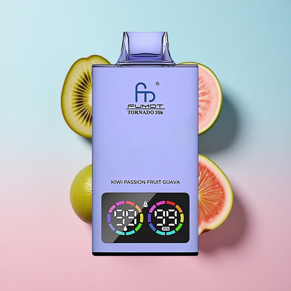 Fumot Tornado 35000 Jednokratna Vape Kivi Marakuja Guava Dual Mesh Coil Croatia Vape Wholesale