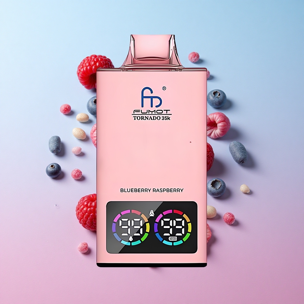 Fumot Tornado 35K 35000 Puffs Borovnica Malina Dual Mesh Coil Croatia Vape Wholesale