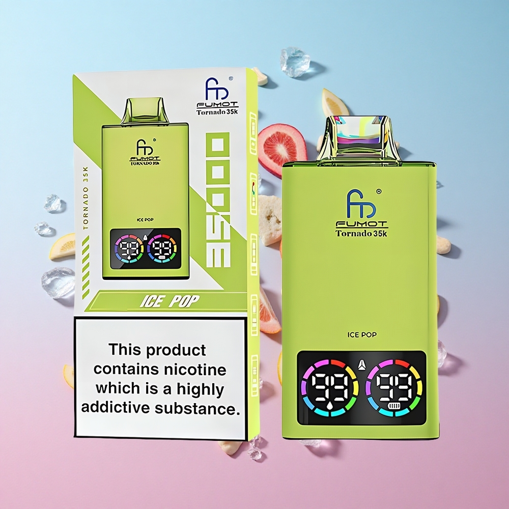 Fumot Tornado 35K 35000 Puffs Ledeni Sladoled Dual Mesh Coil Croatia Vape Wholesale