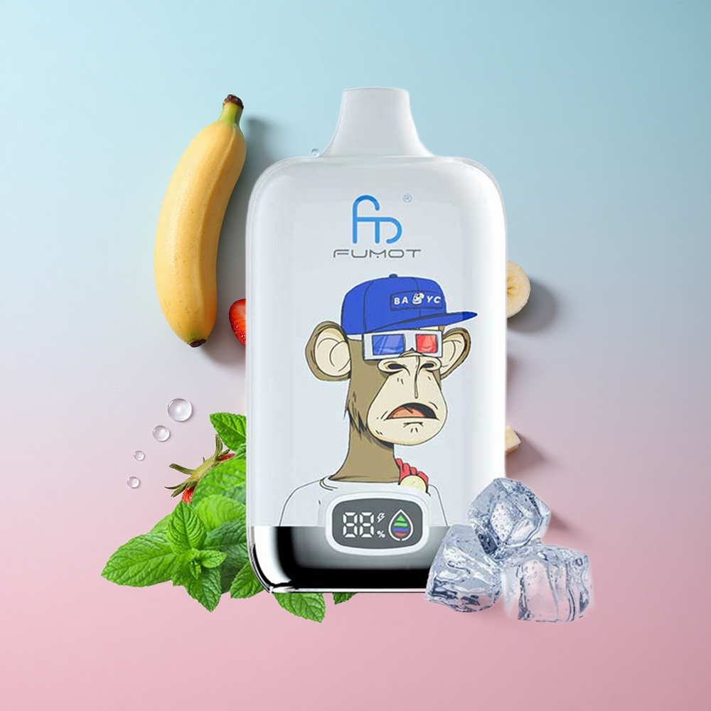 Fumot Tornado Digital Box 12000 Puffs Jagoda Banana Tipkovnica MTL Croatia Vape Wholesale