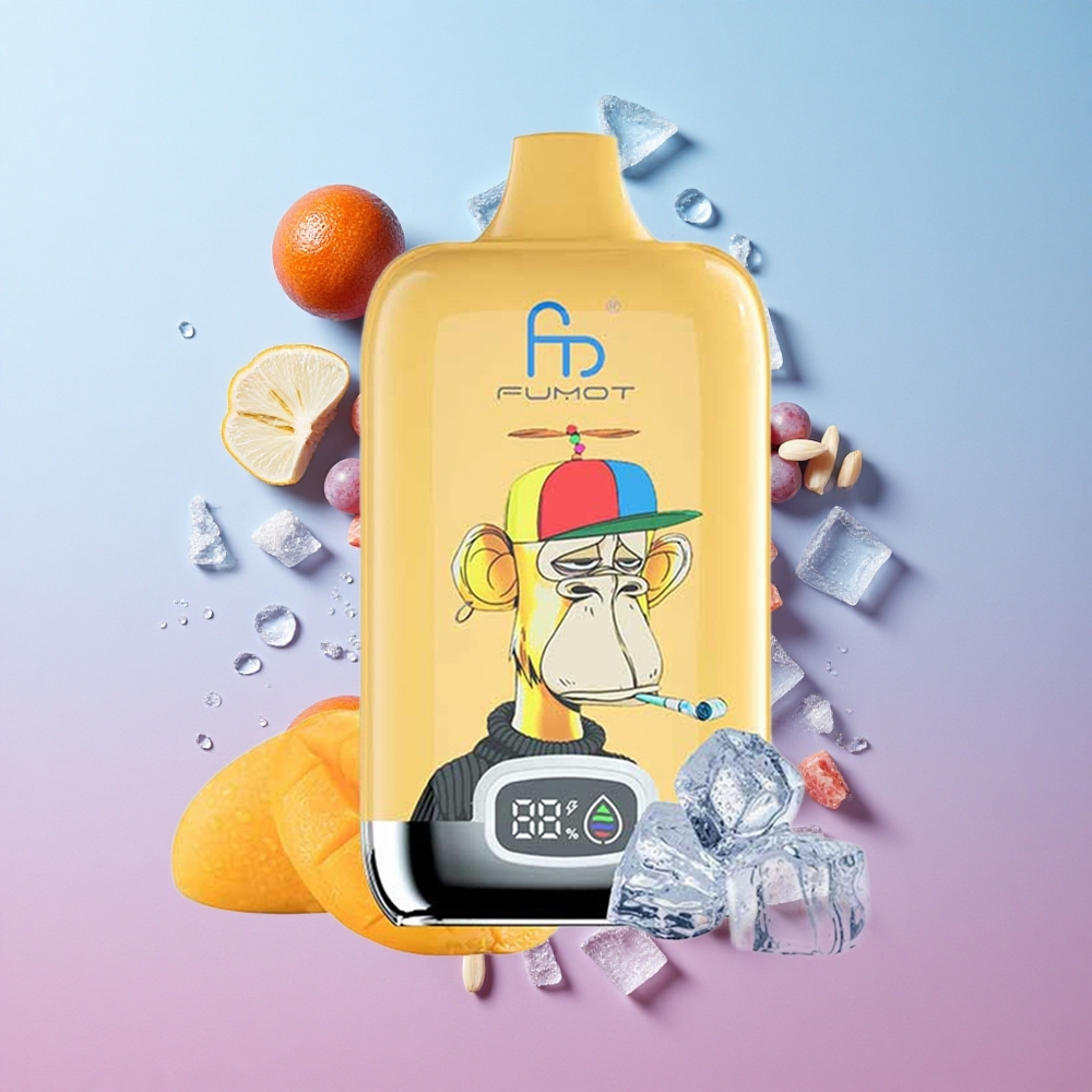 Fumot Tornado Digital Box 12000 Puffs Jednokratna Vape Grozdani Led 20ml Tekućina Type-C Punjenje Croatia Vape Wholesale