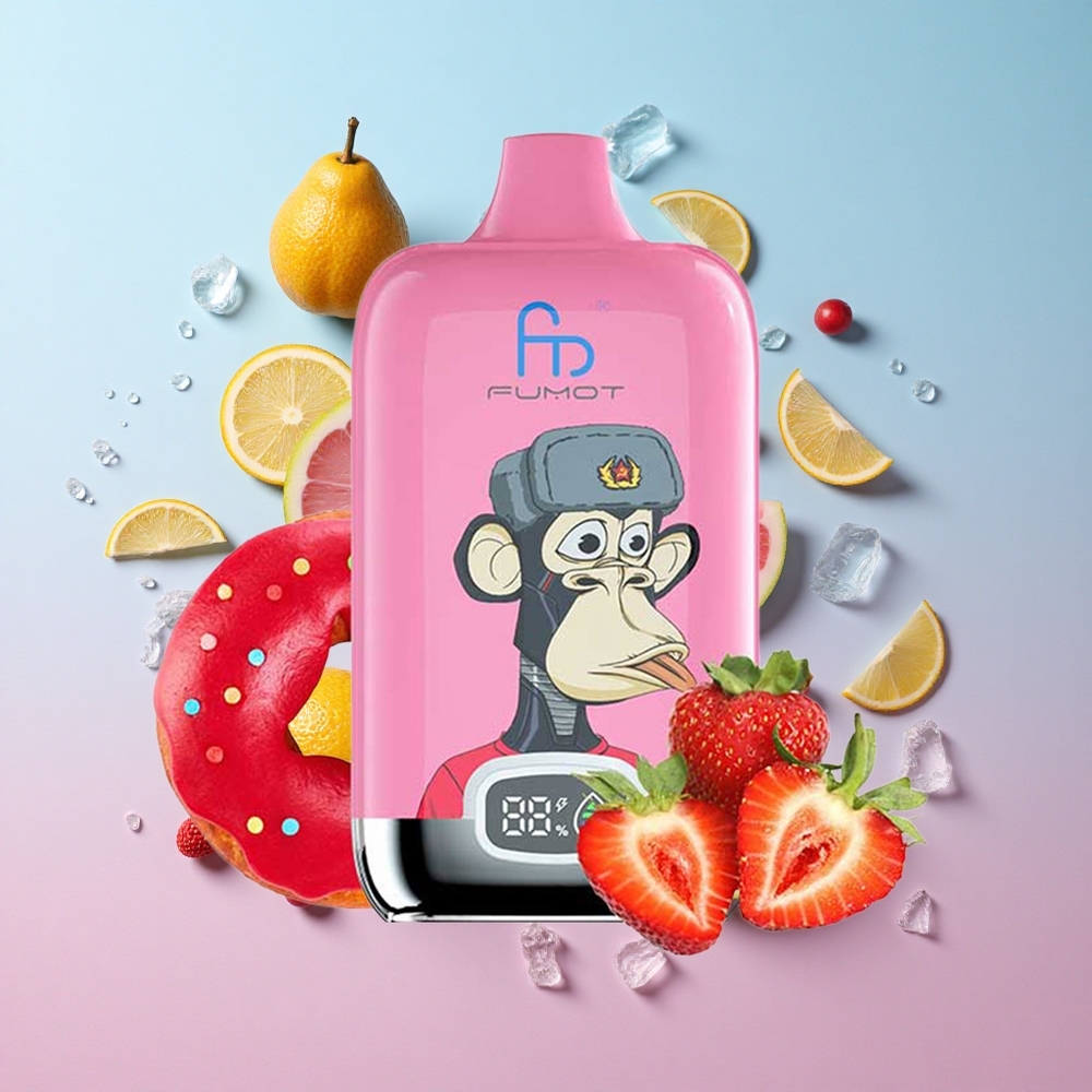 Fumot Tornado Digital Box 12000 Puffs Lush Ice Leden Led 20ml E-Liquid MTLCroatia Vape Wholesale
