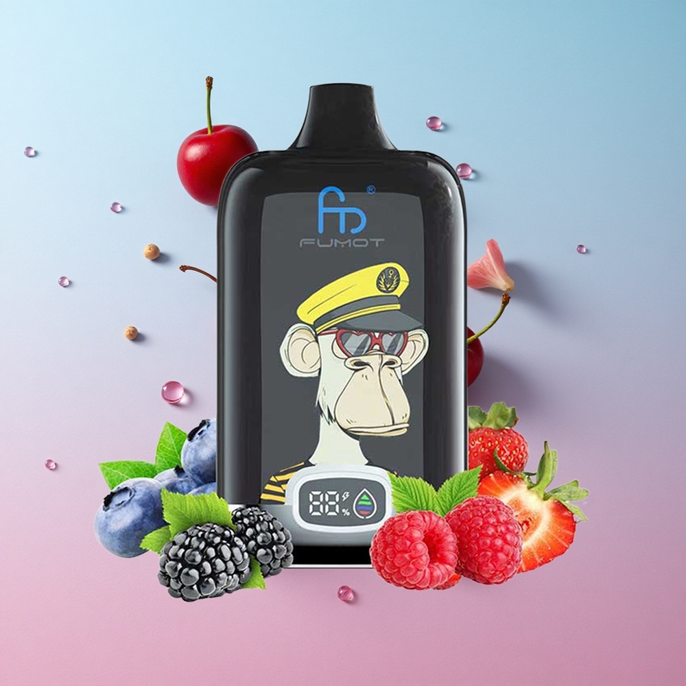 Fumot Tornado Digital Box 12000 Puffs Trešnja 20ml Tekućina MTL Croatia Vape Wholesale